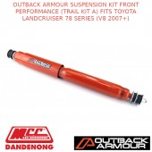 OUTBACK ARMOUR SUSPENSION FRONT (TRAIL KIT A) FITS TOYOTA LANDCRUISER 78S V8 07+